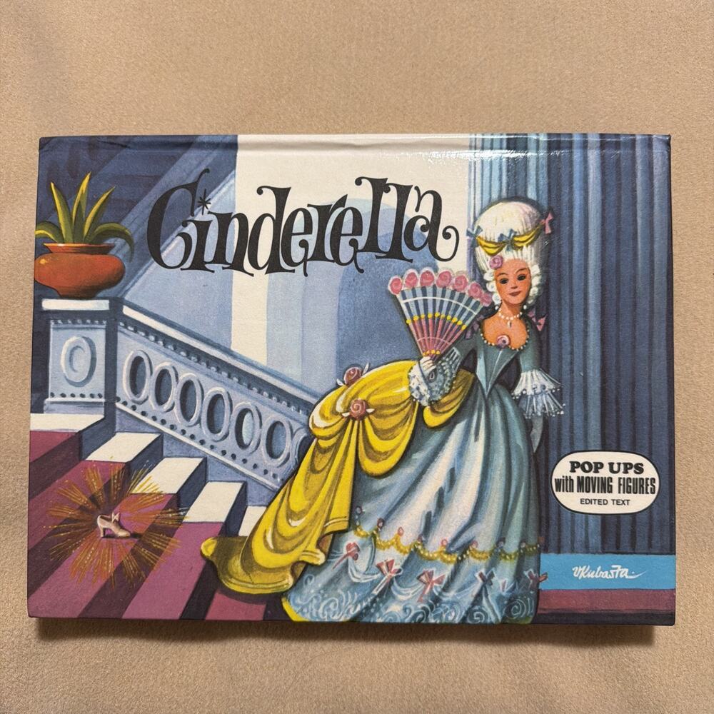 Vintage Cinderella Pop-Up Book | Brown Watson Czechoslovakia 1970s